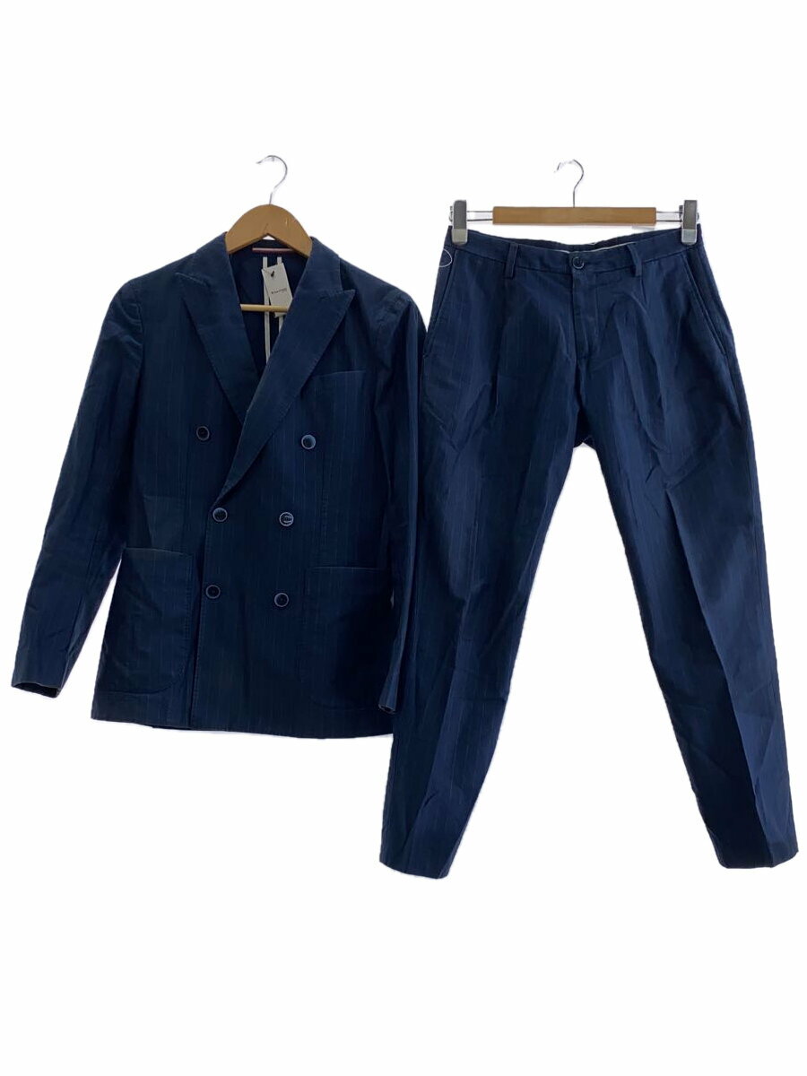 【中古】TOMMY HILFIGER◆スーツ/44/コットン/NVY/ストライプ/4500145188【メンズウェア】