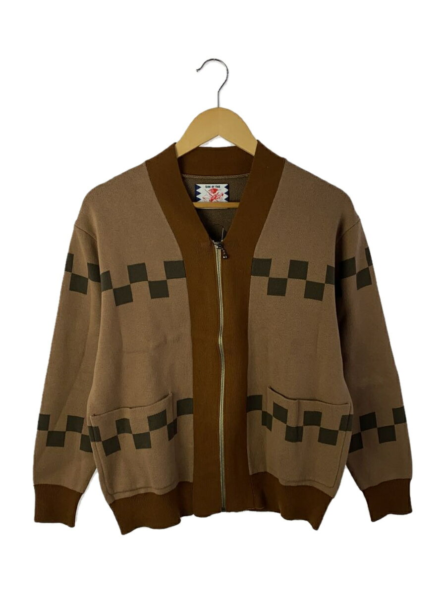 SON OF THE CHEESE◆Chessboard Check Cardigan/カーディガン(薄手)/M/コットン/SC2310-KN07