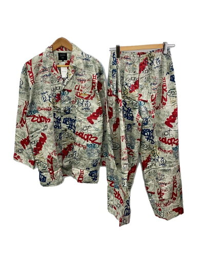 【中古】Jean Paul Gaultier◆セットアップ/L/コットン/GRY/総柄//【メンズウェア】 【中古】Jean Paul Gaultier◆セットアップ/L/コットン/GRY/総柄//【メンズウェア】