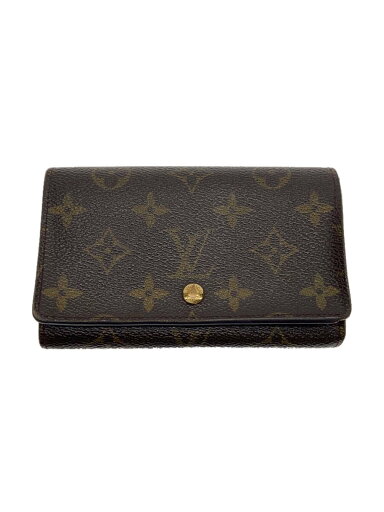 【中古】LOUIS VUITTON◆2)ポルト・フォイユ・トレゾール_モノグラム・キャンバス_BRW/PVC/BRW/レディース【服飾雑貨他】 【中古】LOUIS VUITTON◆2)ポルト・フォイユ・トレゾール_モノグラム・キャンバス_BRW/PVC/BRW/レディース【服飾雑貨他】