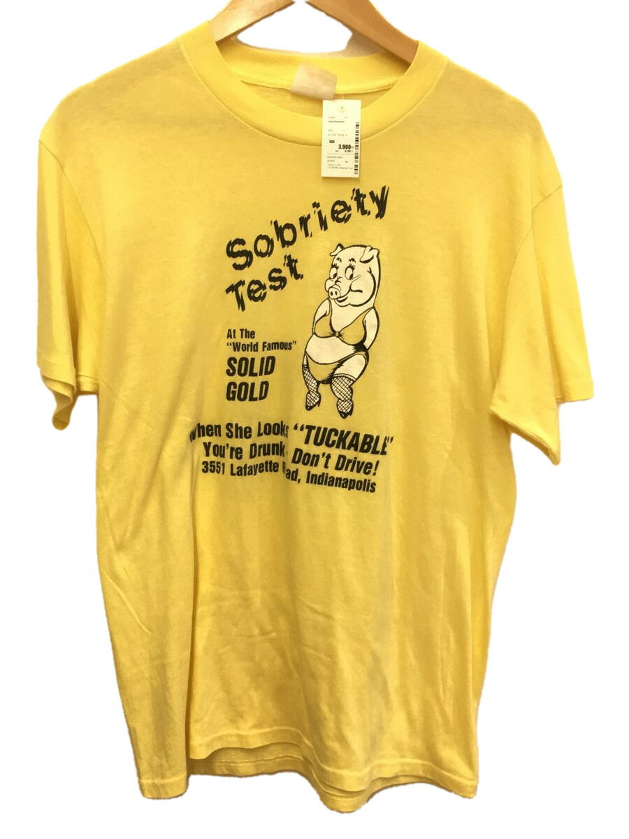 sportswear◆Tシャツ/--/コットン/YLW/90s/Sobriety Test