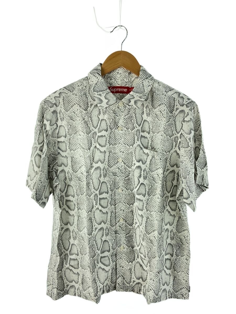 【中古】Supreme◆24SS/半袖シャツ/S/レーヨン/WHT/総柄【メンズウェア】