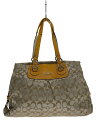 【中古】COACH◆トートバッグ/--/BEG/総柄【バッグ】