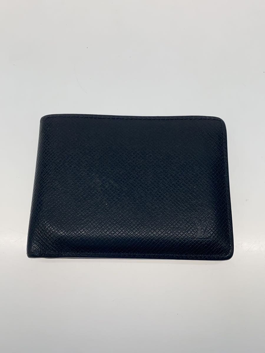 【中古】LOUIS VUITTON◆ポルト・フォイユ・ミュルティプル_エピ_BLK/レザー/BLK/メンズ【服飾雑貨他】