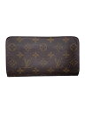 【中古】LOUIS VUITTON◆ポルト・モネ・ジップ_モノグラム・キャンバス_BRW/PVC/BRW/メンズ【服飾雑貨他】(4)