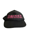 【中古】THRASHER◆メッシュキャップ/--/ポリエステル/BLK/プリント/メンズ【服飾雑貨他】