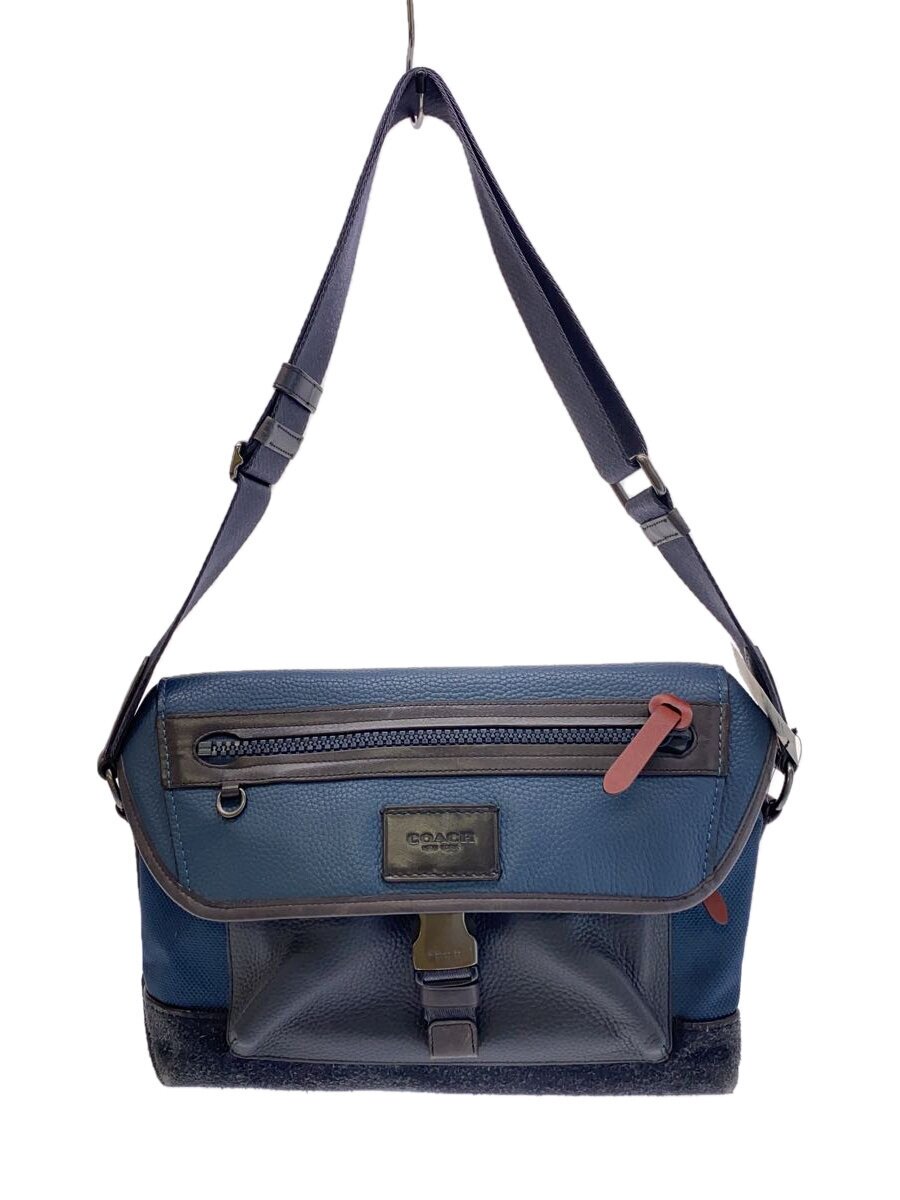 COACH - 【中古】COACH◆ショルダーバッグ/レザー/NVY/25990//【バッグ】