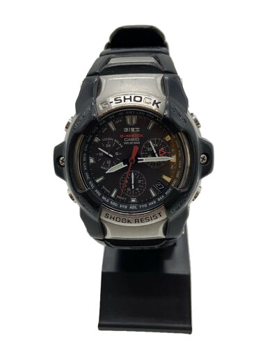 【中古】CASIO◆ソーラー腕時計・G-SHOCK/アナログ/ラバー/BLK/BLK【服飾雑貨他】 【中古】CASIO◆ソーラー腕時計・G-SHOCK/アナログ/ラバー/BLK/BLK【服飾雑貨他】
