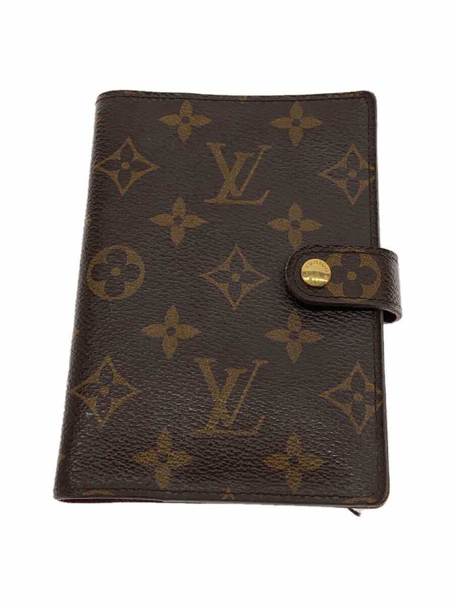 【中古】LOUIS VUITTON◆アジェンダPM_モノグラム_ブラウン/--/BRW/レディース【服飾雑貨他】