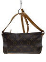 【中古】LOUIS VUITTON◆トローター_モノグラム・キャンバス_BRW/PVC/BRW【バッグ】
