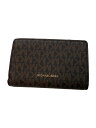 【中古】MICHAEL KORS◆2つ折り財布/--/BRW/総柄/レディース/32F0G0KE8B/KORS マイケルコース/ブラウン【服飾雑貨他】(4)