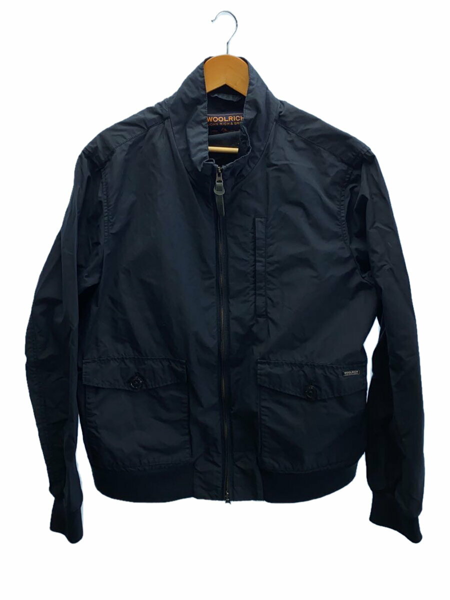 【中古】Woolrich◆ジャケット/XXL/ナイロン/NVY/無地【メンズウェア】