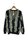 【中古】HUF◆カーディガン(厚手)/M/アクリル/ブラック【メンズウェア】
