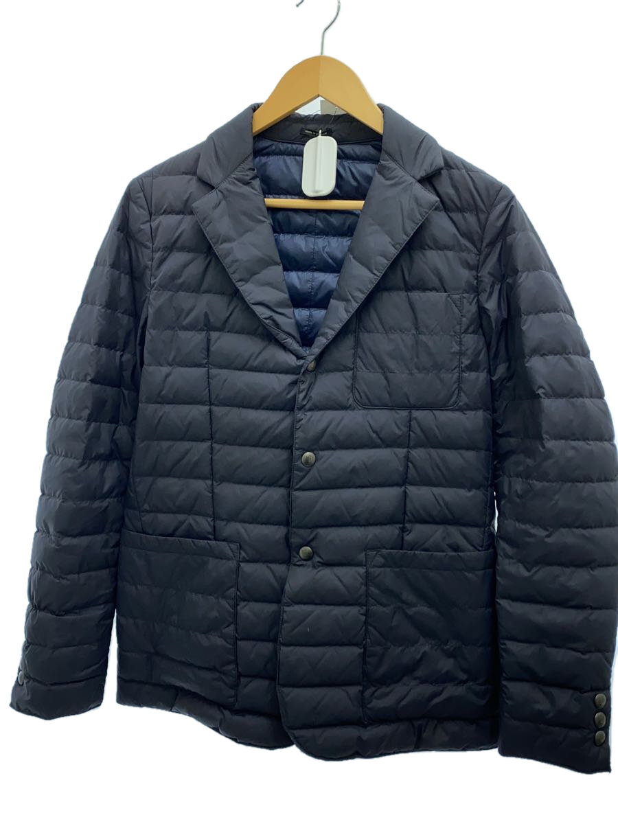 【中古】MASSIMO DUTTI◆ダウンジャケット/S/ポリエステル/NVY/無地【メンズウェア】