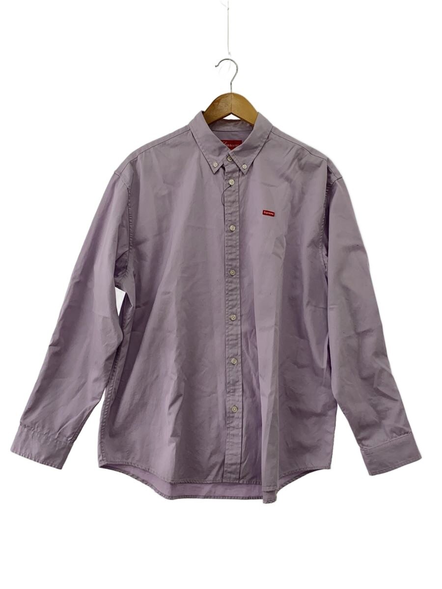 Supreme◆Small Box Shirt Light/長袖シャツ/ワンポイント/L/コットン/PUP/無地