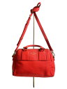 【中古】kate spade new york◆ショルダーバッグ/レザー/RED/無地【バッグ】
