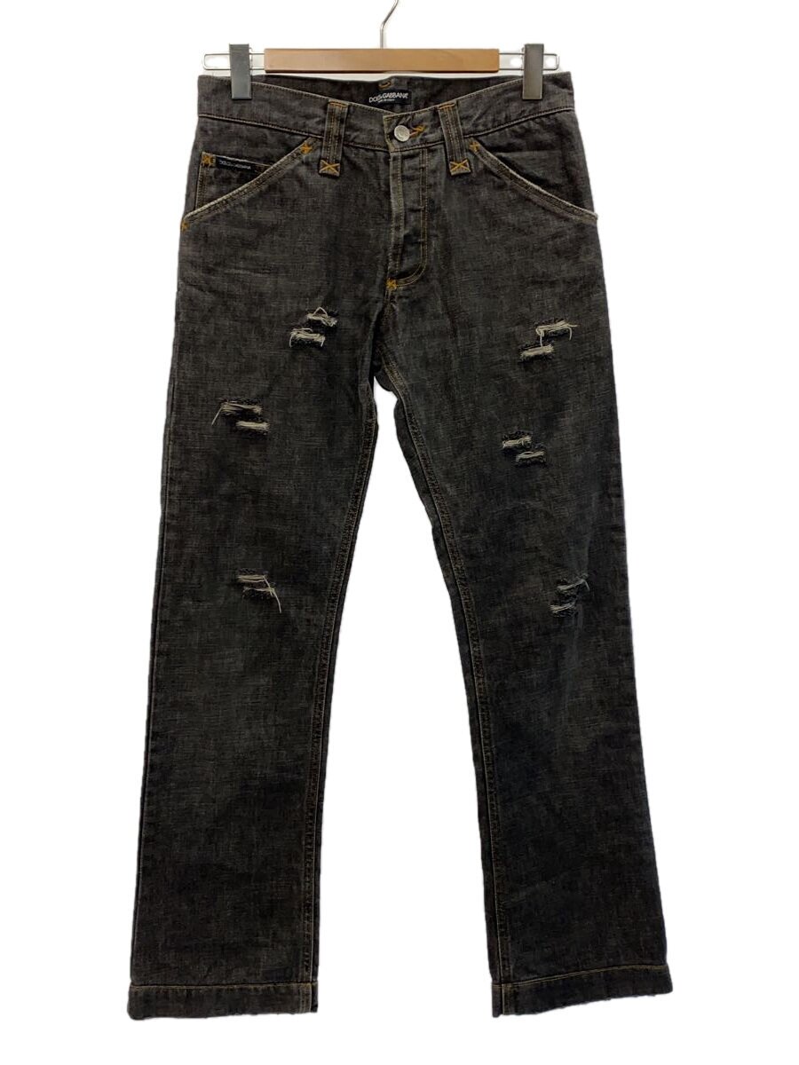 【中古】DOLCE&GABBANA◆ボトム/44/コットン/GRY【メンズウェア】