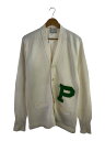 【中古】PASADENA/カーディガン(薄手)/--/アクリル/WHT//【メンズウェア】