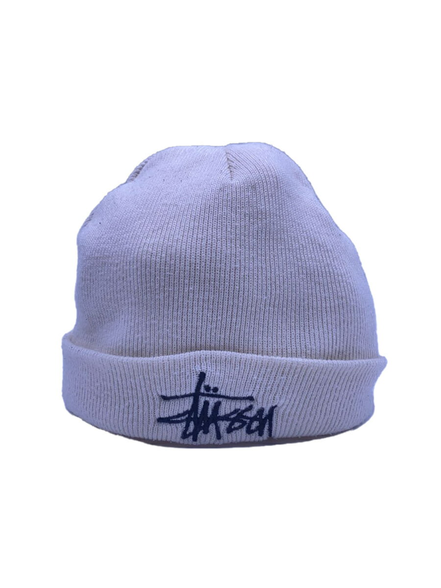 【中古】STUSSY◆ニットキャップ/FREE/