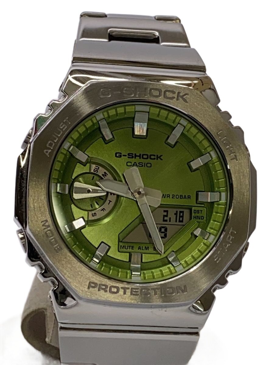 【中古】CASIO◆クォーツ腕時計_G-SHOCK/アナログ/SLV【服飾雑貨他】