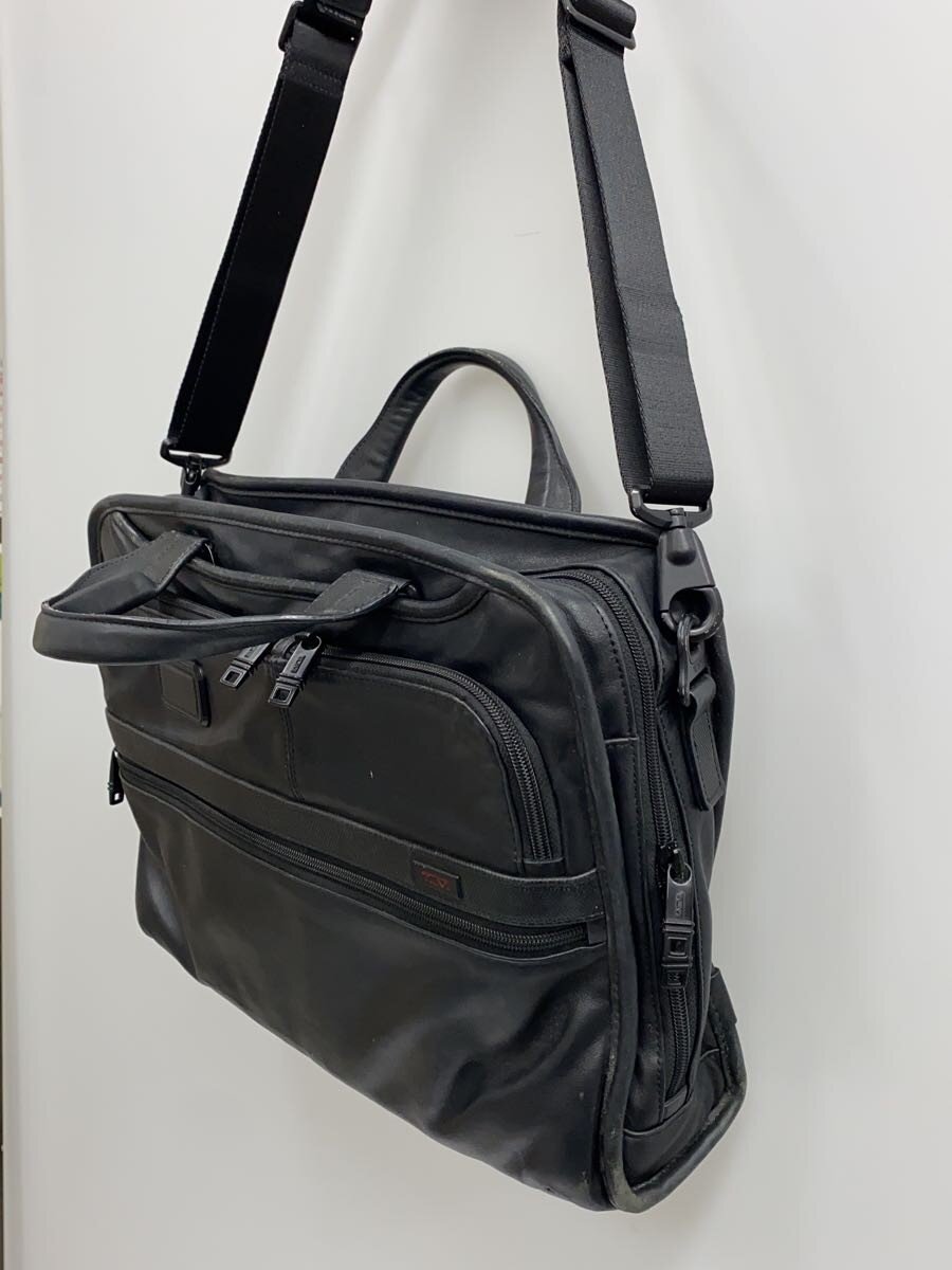 【中古】TUMI◆ブリーフケース/レザー/BLK/96108D2【バッグ】