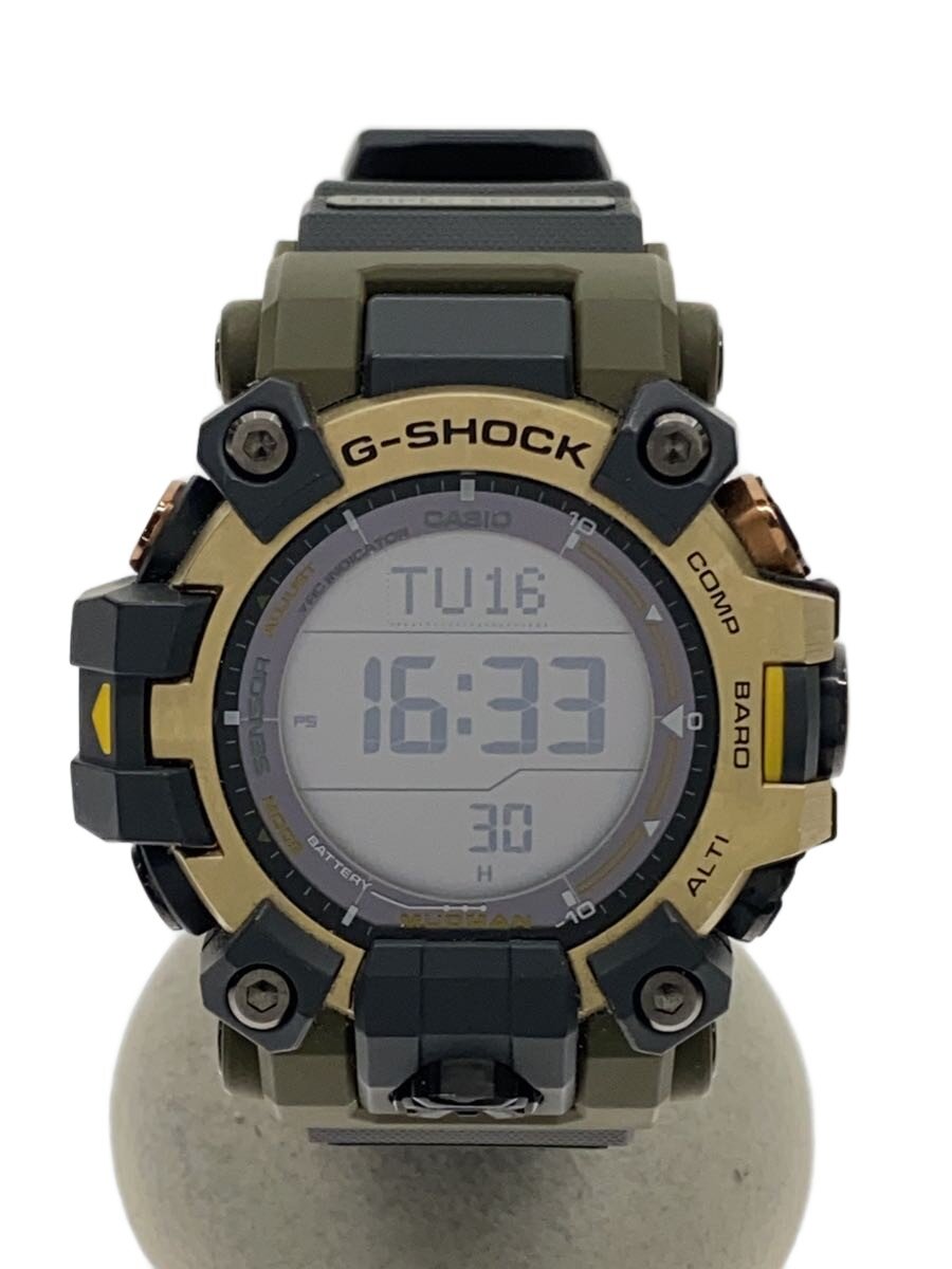 【中古】CASIO◆ソーラー腕時計_G-SHOCK/デジタル/ラバー/GRY//【服飾雑貨他】