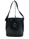 【中古】VALENTINO GARAVANI◆ショルダーバッグ/レザー/BLK/無地【バッグ】