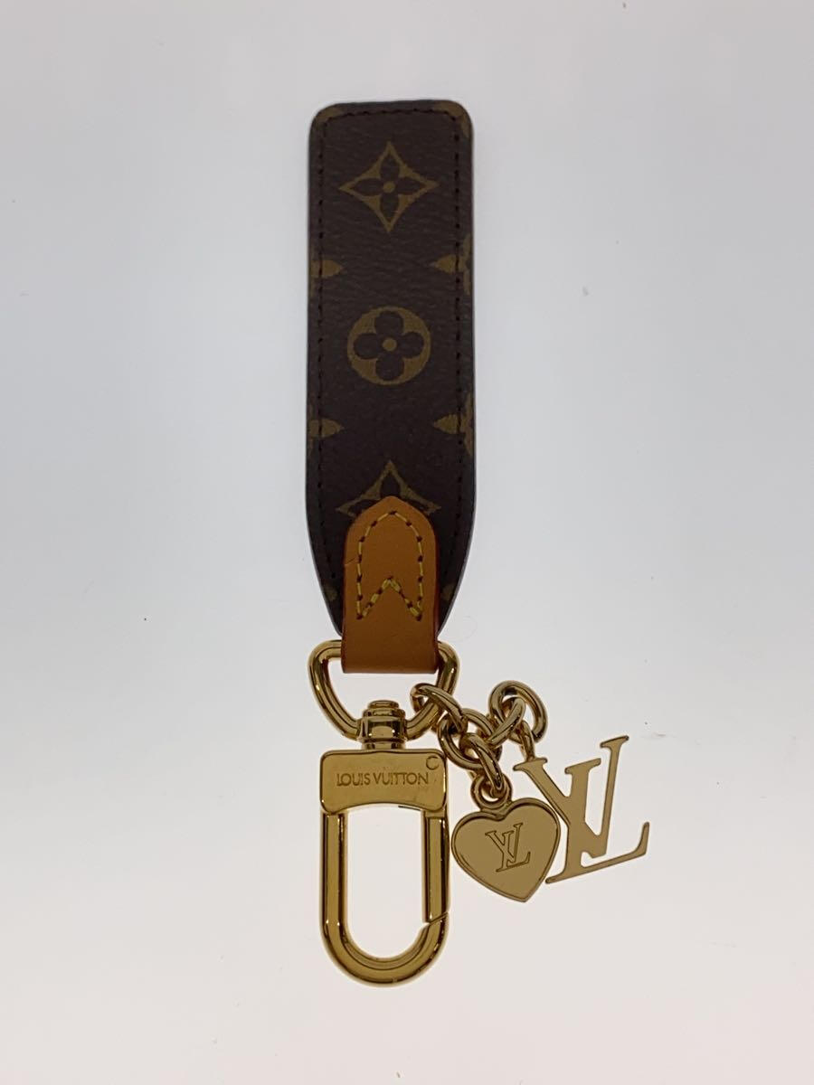 【中古】LOUIS VUITTON◆キーホルダー・LVチェリシュド モノグラム/レザー/BRW/モノグラム/レディース/M01184【服飾雑貨他】