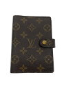 【中古】LOUIS VUITTON◆アジェンダPM_モノグラム_BRW/レザー/BRW/レディース【服飾雑貨他】
