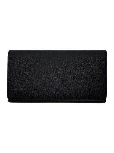 【中古】LOUIS VUITTON◆ポルト・フォイユ・ブラザ_タイガ_BLK/牛革/BLK/メンズ//【服飾雑貨他】 【中古】LOUIS VUITTON◆ポルト・フォイユ・ブラザ_タイガ_BLK/牛革/BLK/メンズ//【服飾雑貨他】