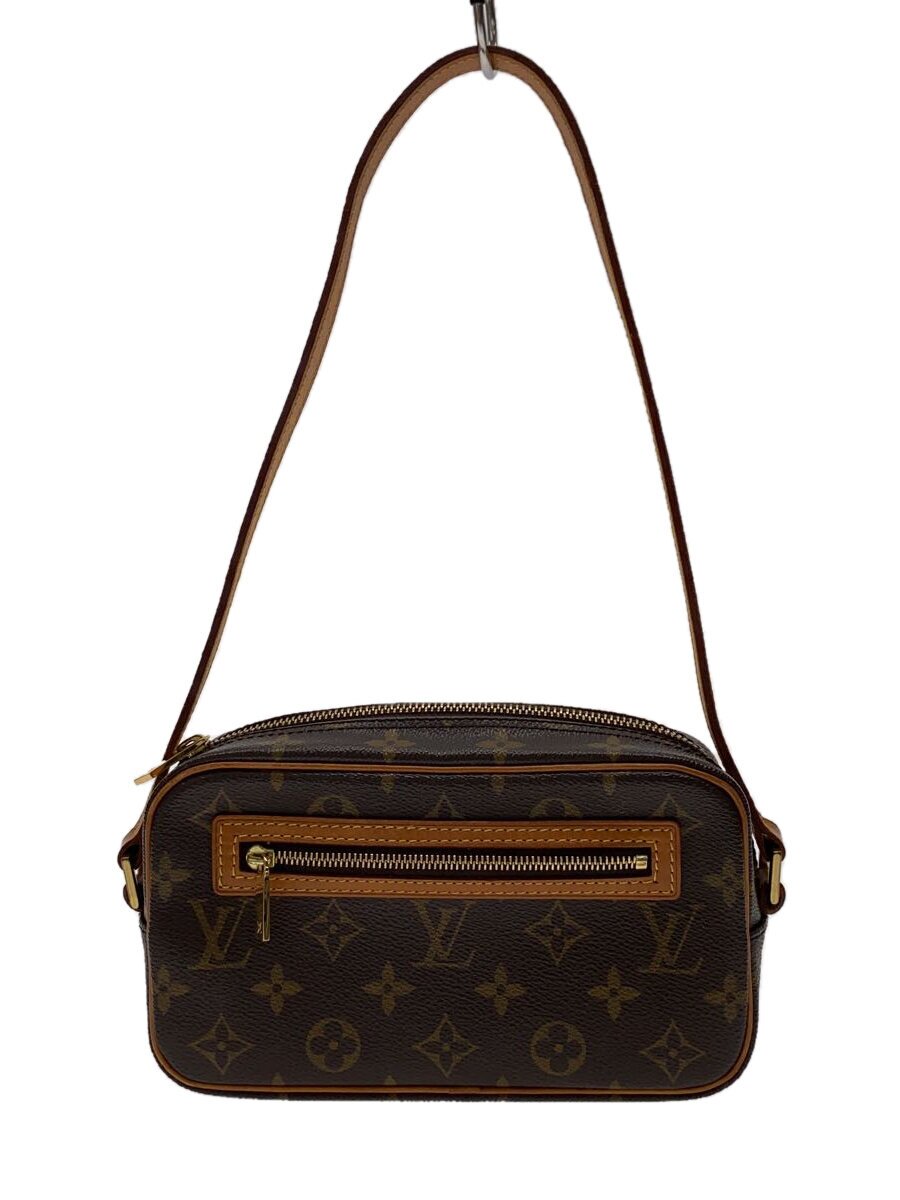 LOUIS VUITTON - 【中古】LOUIS VUITTON◆ポシェット・シテ_モノグラム・キャンバス_BRW/PVC/BRW【バッグ】