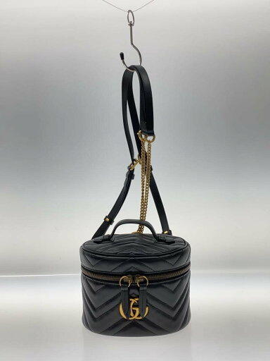 【中古】GUCCI◆リュック/レザー/BLK/無地/598594/傷有//【バッグ】 【中古】GUCCI◆リュック/レザー/BLK/無地/598594/傷有//【バッグ】