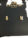 【中古】COACH◆ピアス/SV950/GLD/レディース【服飾雑貨他】