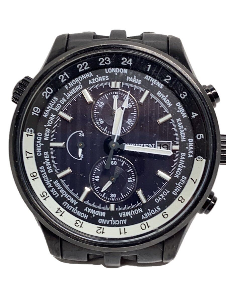 【中古】CITIZEN◆スマートウォッチ/デジタル/ステンレス/BLK/BLK/SS/B612-S126517//【服飾雑貨他】