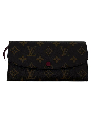 【中古】LOUIS VUITTON◆ポルト・フォイユ・エミリー_モノグラム・キャンバス_BRW_フューシャ/PVC/BRW/総柄/レディース【服飾雑貨他】 【中古】LOUIS VUITTON◆ポルト・フォイユ・エミリー_モノグラム・キャンバス_BRW_フューシャ/PVC/BRW/総柄/レディース【服飾雑貨他】