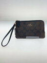 【中古】COACH◆ポーチ/PVC/BRW【バッグ】