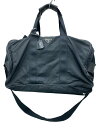 【中古】PRADA◆ブリーフケース/ナイロン/BLK/無地【バッグ】