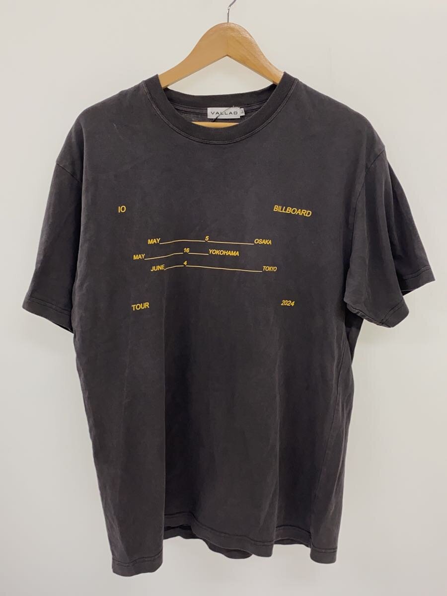 【中古】VALLAD◆BILLBOARDビルボードTシャツ/L/GRY【メンズウェア】