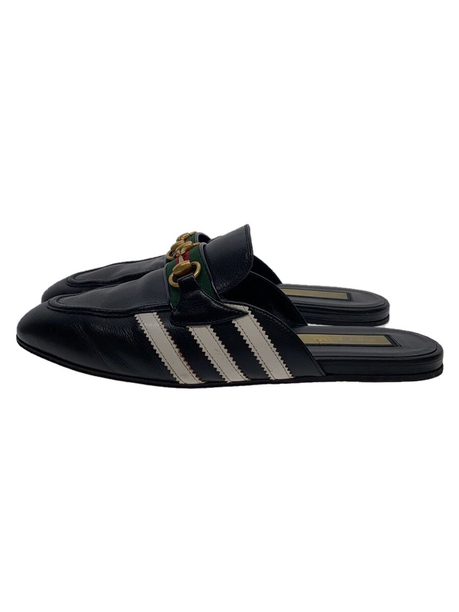 【中古】GUCCI◆ローファー/UK9.5/BLK/レザー/721481/ホースビットレザーミュール【シューズ】