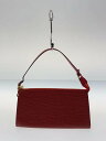 【中古】LOUIS VUITTON◆ポシェット・アクセソワール_エピ_RED/レザー/RED【バッグ】