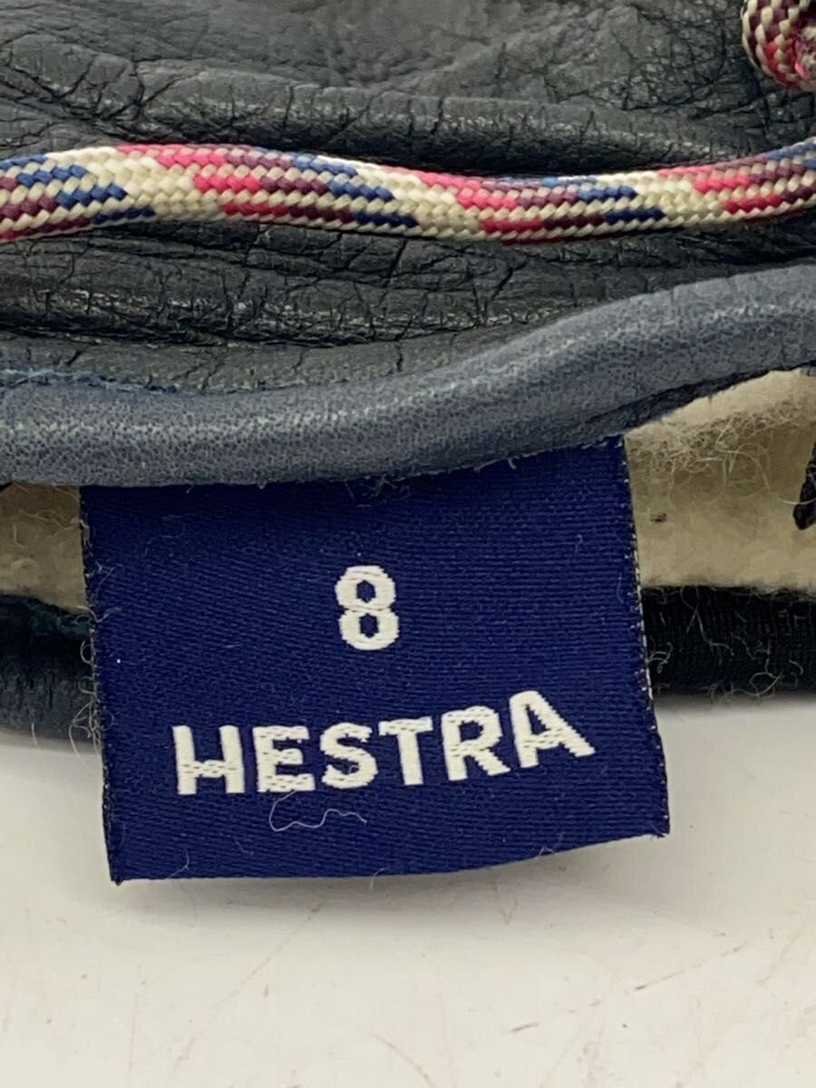 【中古】HESTRA◆レザーグロ^-ブ/BLK【スポーツ】