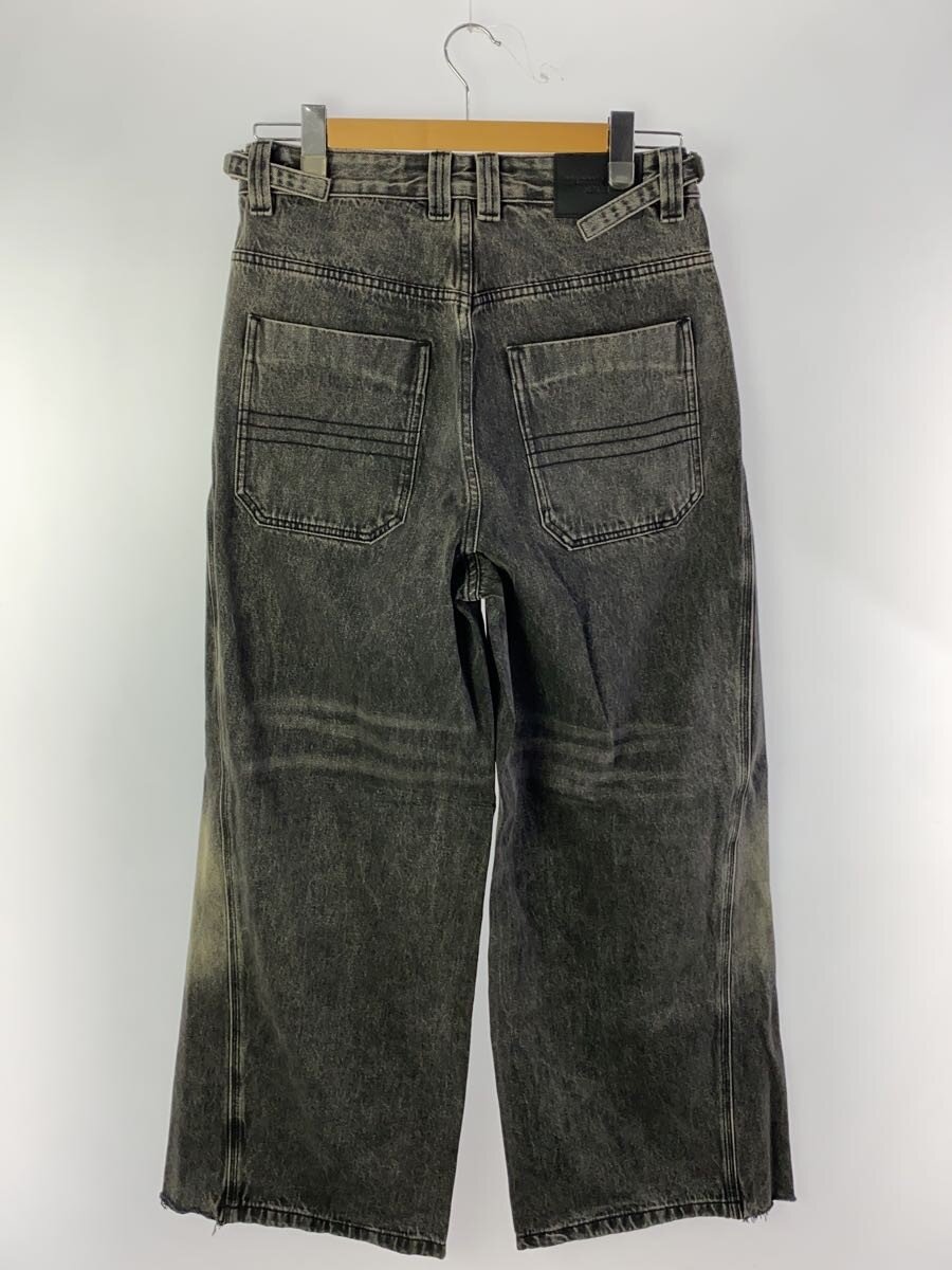 2nd STREET 楽天市場店の【中古】MAISONPRINCE◆サイドベルトワイドフレアデニムパンツ/ボトム/3/デニム/BLK/NZK6174【メンズウェア】｜アングル2