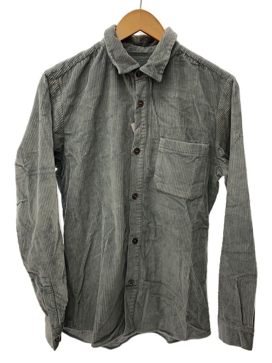 【中古】A.P.C.◆長袖シャツ/S/コーデュロイ/GRY/無地//【メンズウェア】