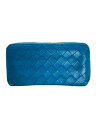 【中古】BOTTEGA VENETA◆イントレチャート/長財布/--/BLU/レディース【服飾雑貨他】(4)