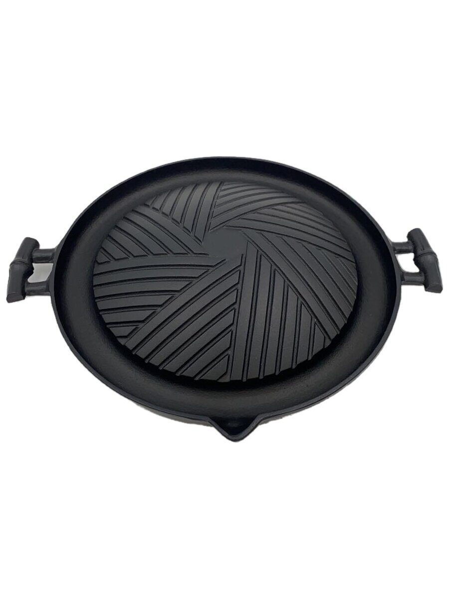 【中古】南部鉄器◆鍋/サイズ:27cm/BLK/岩鋳/ジンギスカン鍋【キッチン用品】