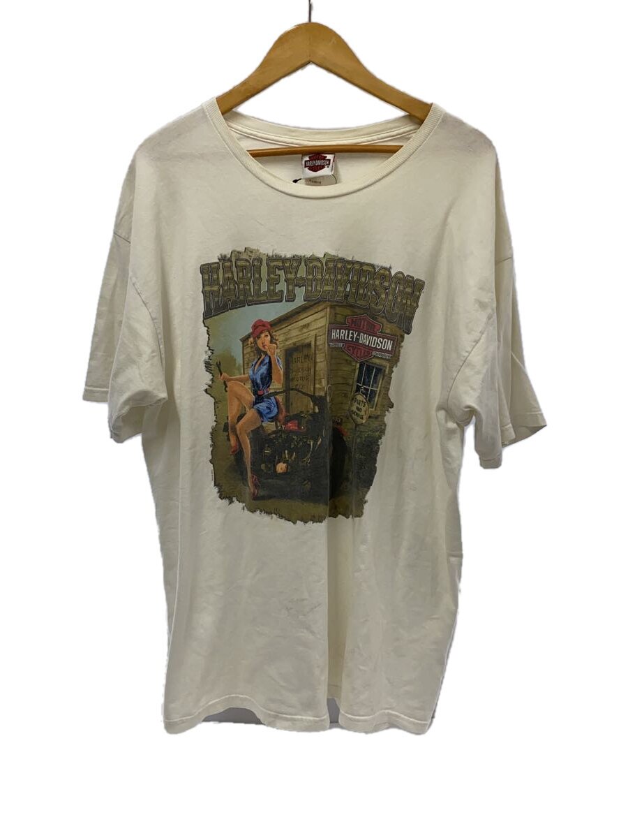 Rakuten - 【中古】HARLEY DAVIDSON◆00s/メキシコ製/両面プリント/オーバーサイズ/Tシャツ/XL/コットン/WHT【メンズウェア】