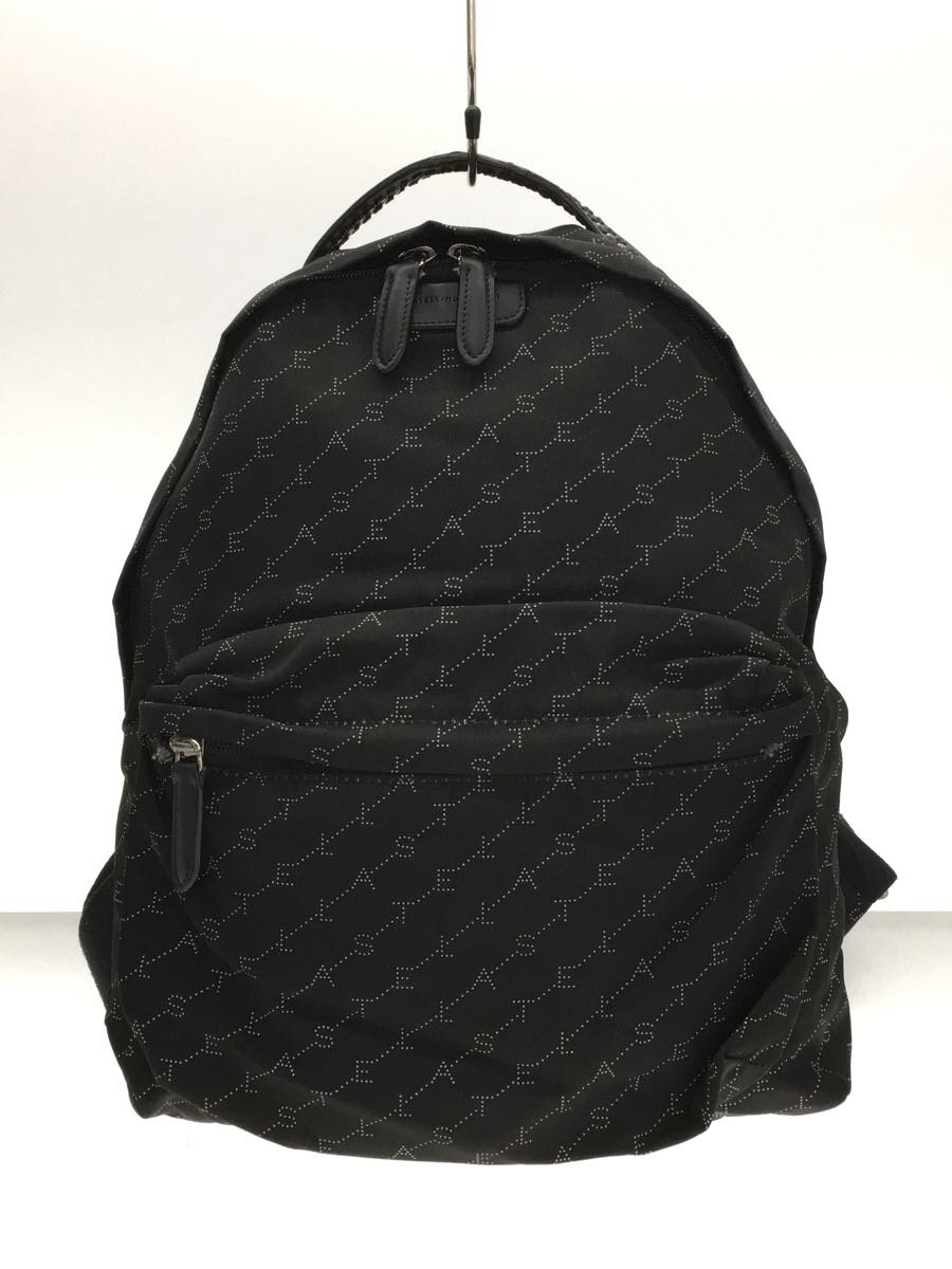 【中古】STELLAMcCARTNEY◆リュック/ナイロン/BLK/総柄//【バッグ】