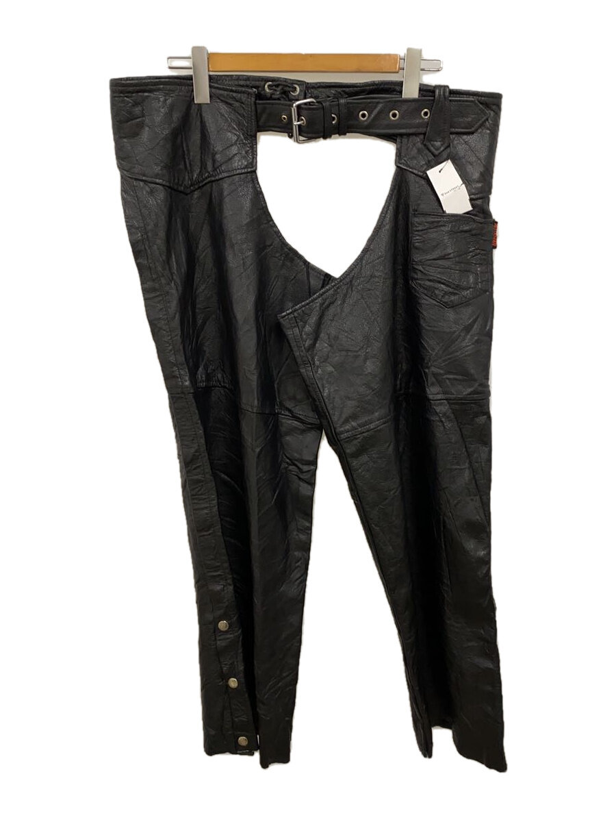【中古】INTERSTATE LEATHER/ボトム/--/レザー/BLK【メンズウェア】