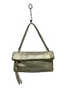 【中古】GIANNI CHIARINI◆ポーチ/--/GLD/無地【バッグ】