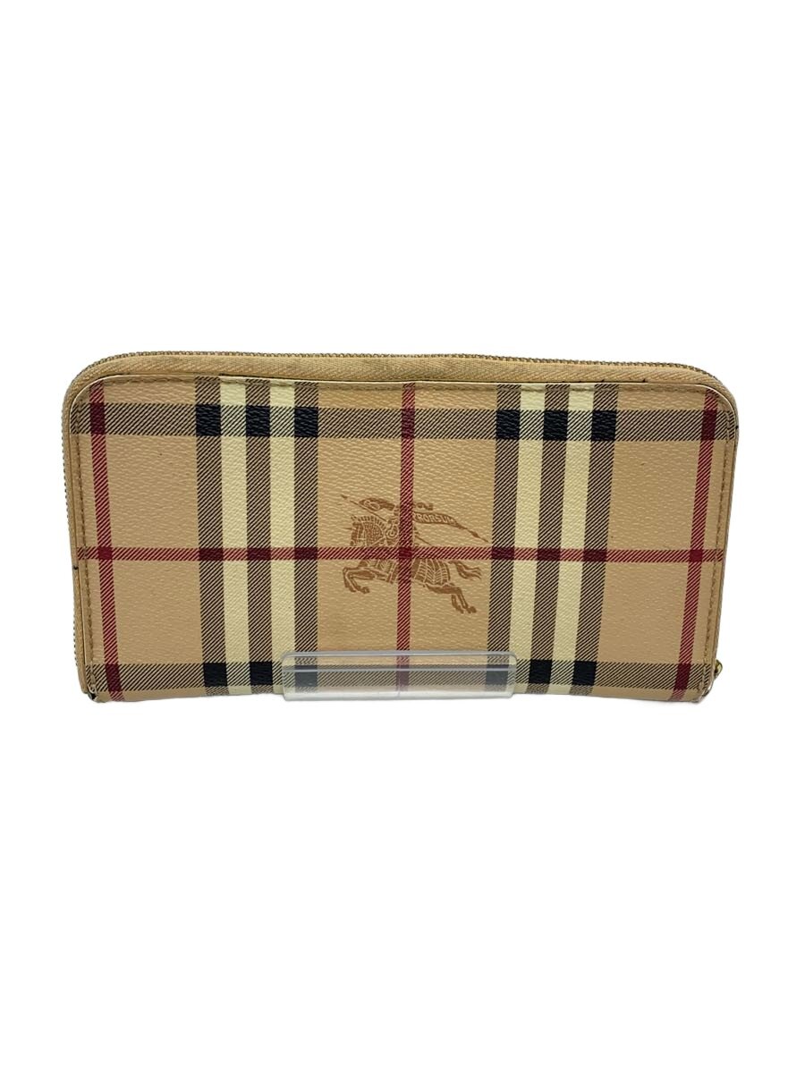【中古】BURBERRY◆長財布/--/PNK/チェック/レディース//【服飾雑貨他】